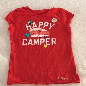 Tommy Hilfiger happy camper girls t-shirt L 12-14